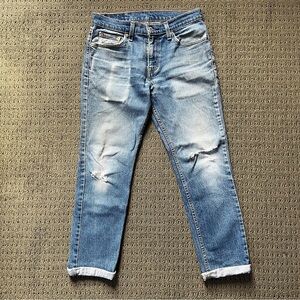 Levi’s | 511 Straight Leg Perfectly Distressed Jeans | Vintage Fade | Size 30x27
